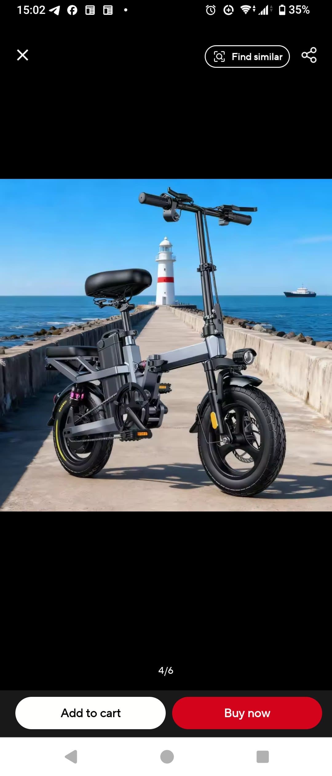 Folding Electric Bike (E‑bike) — Compact Commuter, Battery Included